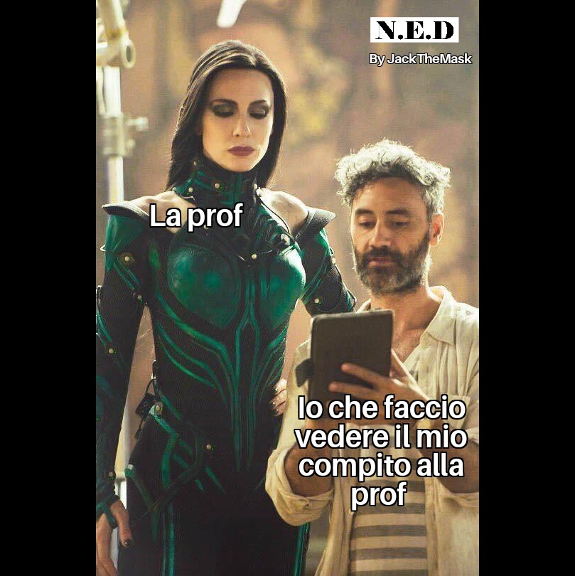 ENerdismo's tweet photo. Succedeva soprattutto con la prof di matematica al liceo
#meme #memes #memeita #memeItalia  #nerdismo #nerdismoedintorni #jackthemask   #prof #compito #compiti #taikawaititi #cateblanchett #thorragnarok #thorragnarokmemes #marvel #marvelmeme #ned #marvelmovie #marvelmovies https://t.co/DPC6Kai5x5