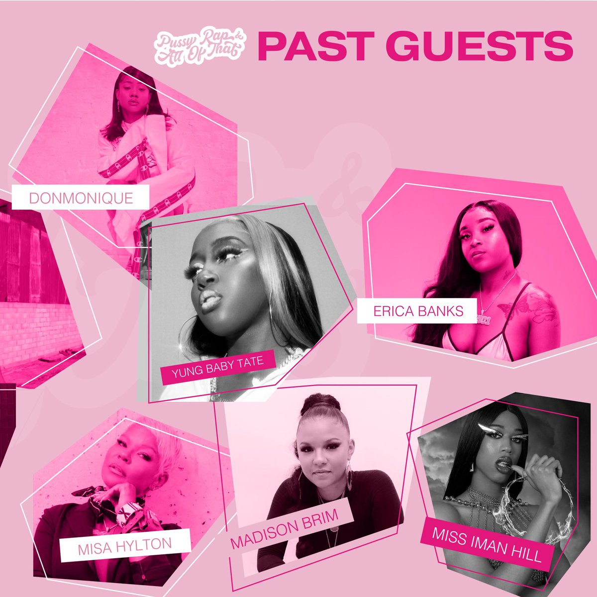praaot's tweet photo. Since the start of Pussy Rap and All of That last October, we have made it our mission to speak with women in rap at every end of the spectrum including artists, writers, stylists and more. 

Who was your favorite guest so far? Who do you want to hear from next? Let us know! https://t.co/f4KjxrGR2s
