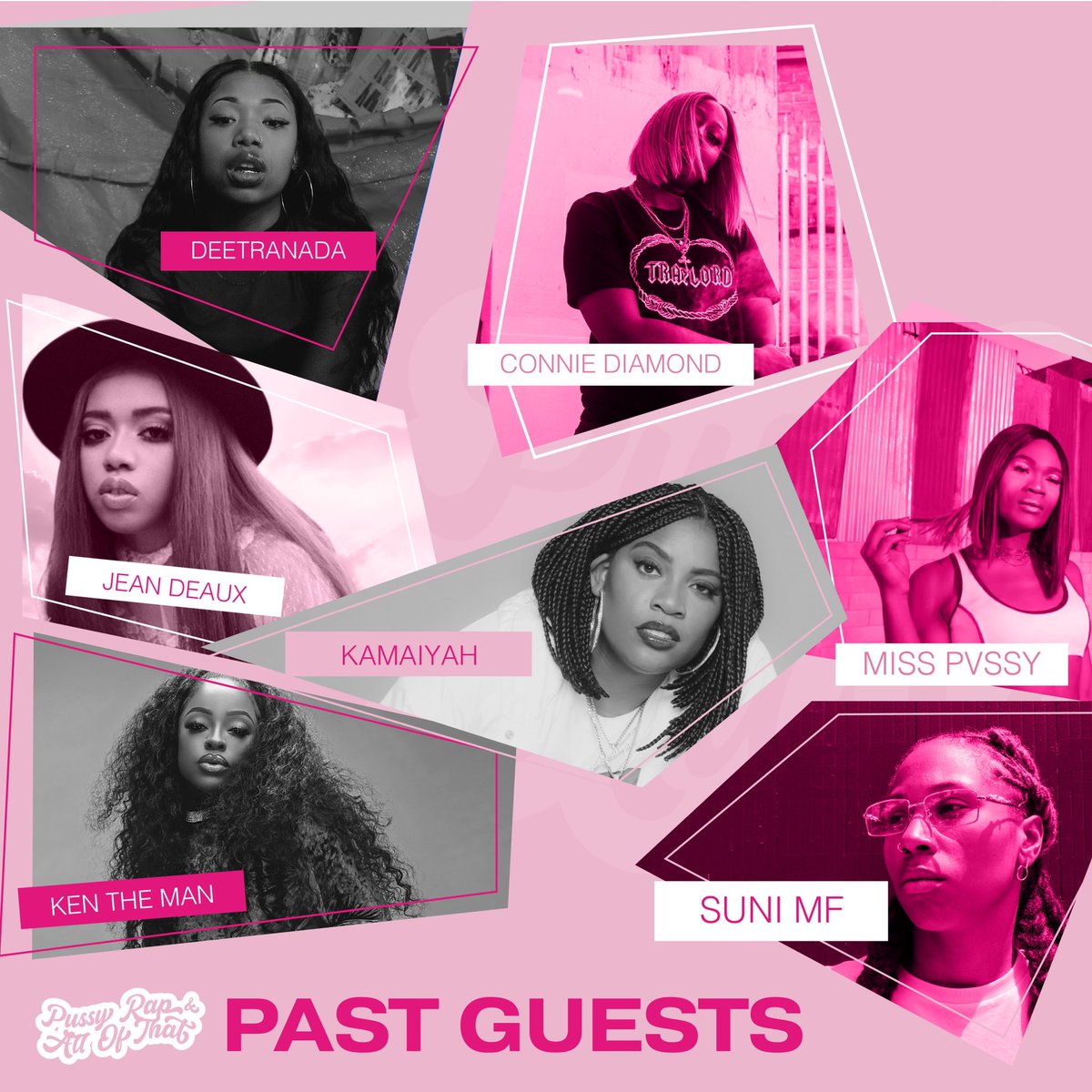 praaot's tweet photo. Since the start of Pussy Rap and All of That last October, we have made it our mission to speak with women in rap at every end of the spectrum including artists, writers, stylists and more. 

Who was your favorite guest so far? Who do you want to hear from next? Let us know! https://t.co/f4KjxrGR2s