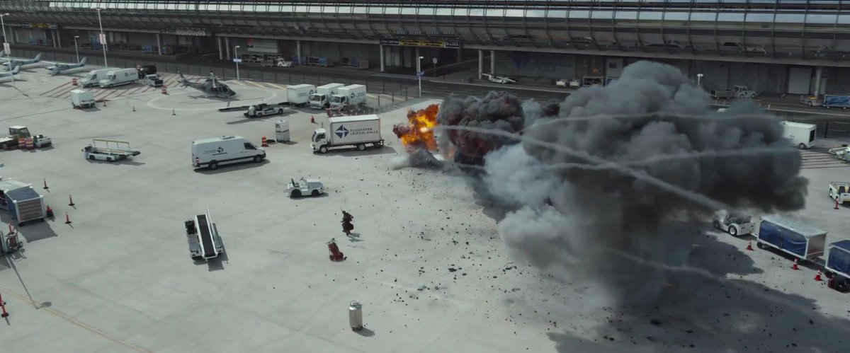 FluffGrumble's tweet photo. One of my shots from Captain America: Civil War during the airport battle scene.  Wanda and Hawkeye running for cover.  Lighting, Environment modeling and slap comp. 

#cg #cgi #digitalart #vfx #art #artist #lighting #environmentartist #marvel #avengers #3dsmax #behindthescenes https://t.co/Jm7eqE2X5r