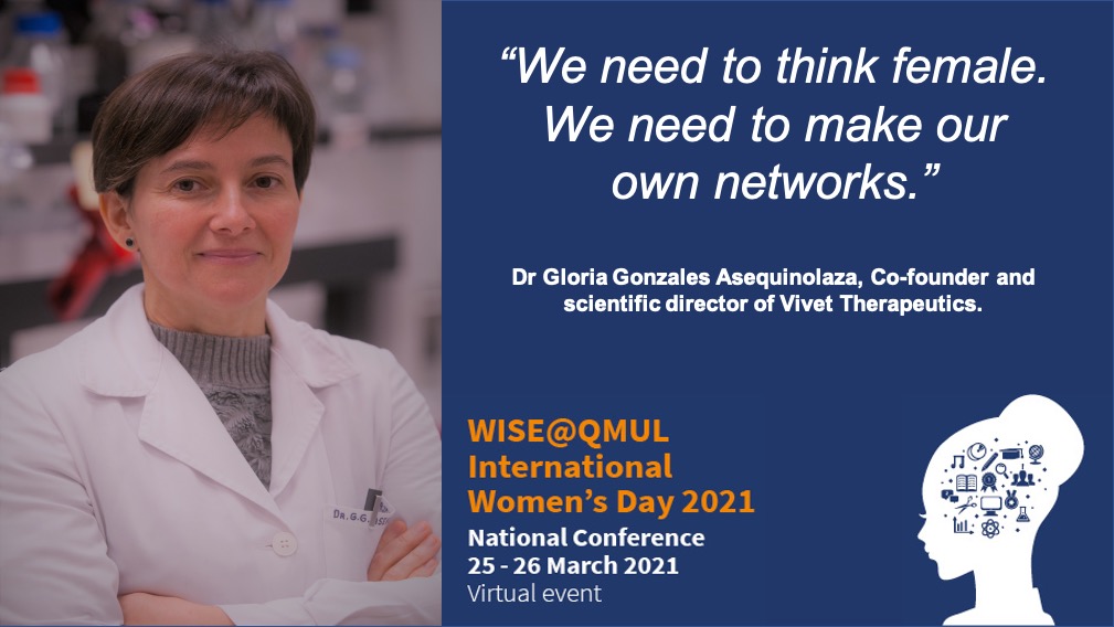 WISEQMUL's tweet photo. Highlights from Day2

@ggasegui on #stereotypes about #WomenInSTEMM: "We need to #ThinkFemale. We need to make our own networks"

#WISEcan #WISEQMUL2021 #ChooseToChallenge https://t.co/gtZHkiQRxx