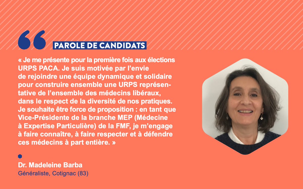 FmfSud's tweet photo. 🗳️👩‍⚕️#URPS2021 🧑‍⚕️🗳️

#IlsSengagent

Découvrez le témoignage de 4 de nos candidats de la liste #FMF pour la région #PACA ! 

#ExerciceCoordonné #MédecineLibérale
#FMF2021

Nos professions de foi #Généraliste #Spécialiste : 📝https://t.co/QvmSJmcEta https://t.co/Ebd0aekCnm