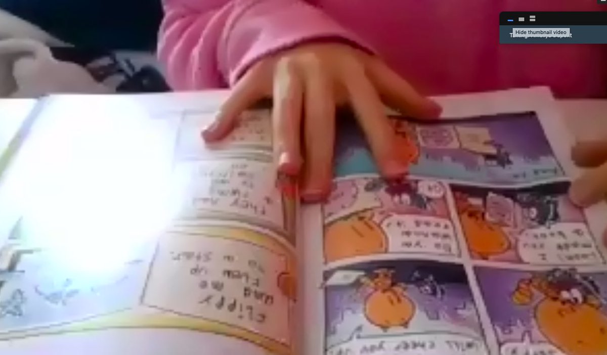 Cchapin85's tweet image. Friday is buddy reading day! 
#rvsonlinelearning is a delicate and intentional balance between thinking routines, collaboration, live instruction and practice but Fridays we read and they love it! #rvsliteracy