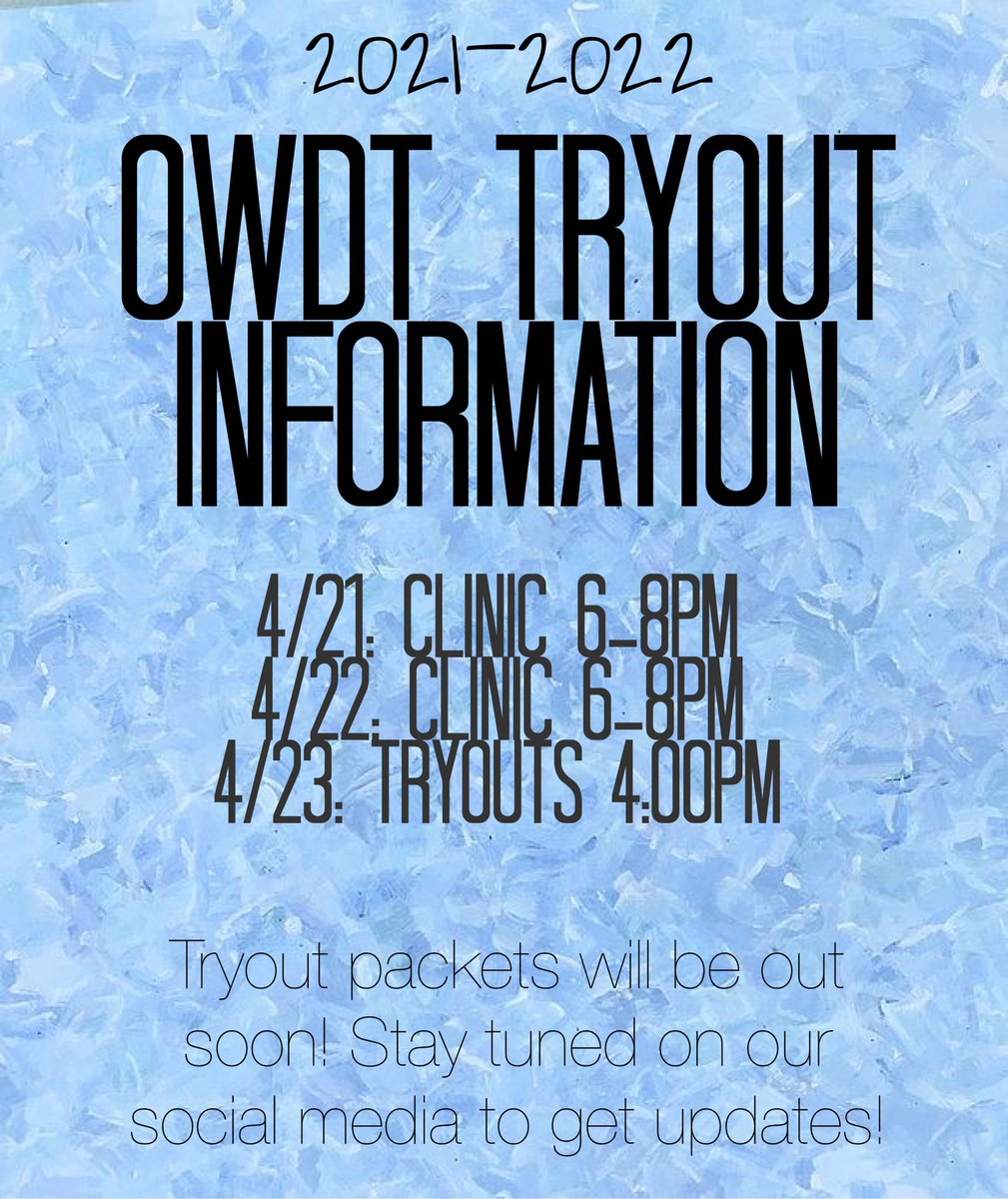 Tryouts for the 2021-2022 season are upon us! Check back here later next week for information on how to obtain and submit your tryout packet. ✨