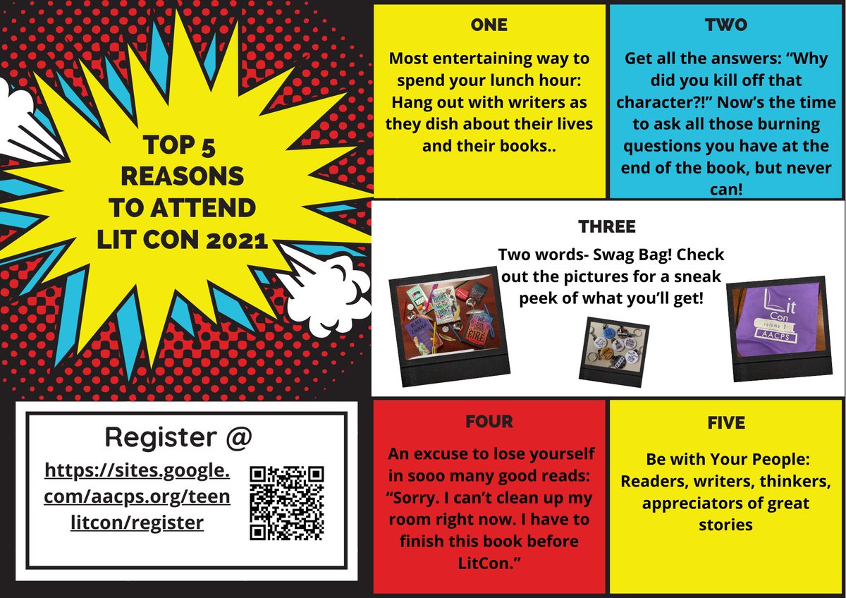 Only 9 days left until LitCon! Make sure you're registered before Spring Break so you don't forget. tinyurl.com/litconaacps