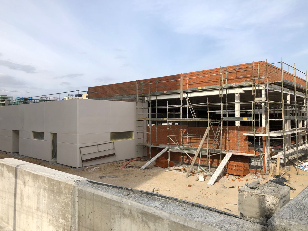 AMPANuriaEspert's tweet photo. La obra del CEIP Nuria Espert sigue avanzando para acoger a todos los alumnos en septiembre de 2021. Pero no olvidemos que necesitamos listo el edificio de primaria para septiembre de 2022 @educacmadrid #sosceipnuriaespert #licitacionya #fase2 https://t.co/gpZ8yAsRe7