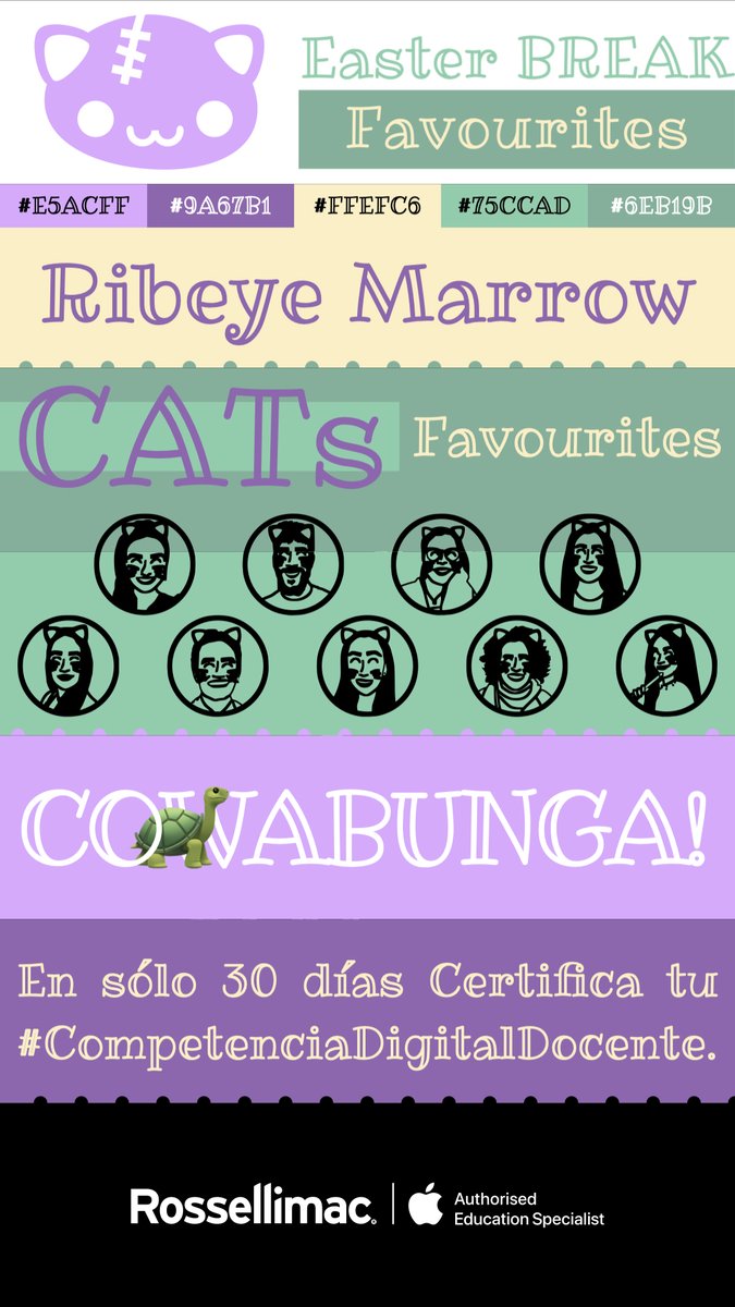 📩Ya en tu buzón  RC26/03/21 

Los favoritos de #CATs para #SemanaSanta 

1️⃣ Colores 👚🌂🌕🌵🌲
2️⃣ Fuente 🔝
3️⃣ Recetas, Apps, Libros, Actividades...
5️⃣🐢🐢🐢🐢🐀Renacimiento de <a href="/PacoPajuelo/">wilfredo paco perez pajuelo</a>
6️⃣bit.ly/lagatera
7️⃣bit.ly/AppleTeacherEx…

bit.ly/raciones2021
<a href="/genially_es/">Genially (Español)</a>