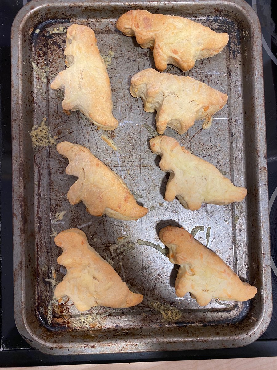 Many of our PM nursery children have a keen interest in dinosaurs at the moment - so for snack today we enjoyed some homemade cheese ‘dinoscones’ They were very tasty! 🦖 <a href="/heathryburn/">Heathryburn School</a> #Aberdeenlearns