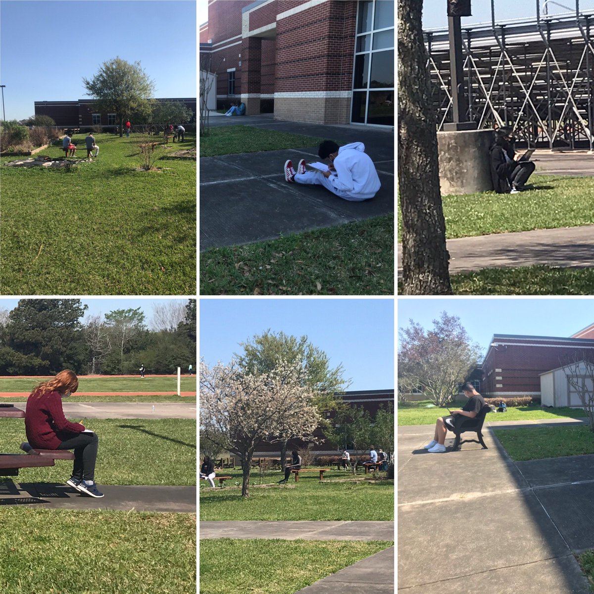 CoachCaples's tweet photo. These @WBI_Timberwolf 8th graders are embracing the idea of transcendentalism and trying their hand at Hudson River school of art! #evolvingINeight #itsabeautofuldaytolearnoutside https://t.co/tomutq7dB4