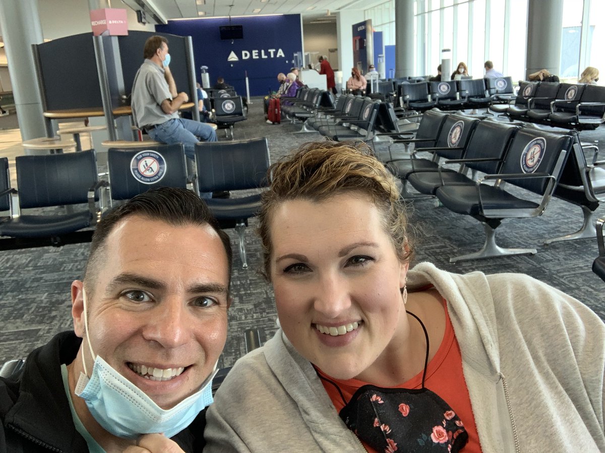 jrsteach's tweet photo. Looking forward to a little bit of “normalcy!” Headed out for a fun long weekend getaway! #16YearsofMarriage #Anniversary #COVIDMessedWithOur15YearTrip #FullyVaccinated #StillWearingOurMasks #SpringBreakForMe https://t.co/uExVBad3rG