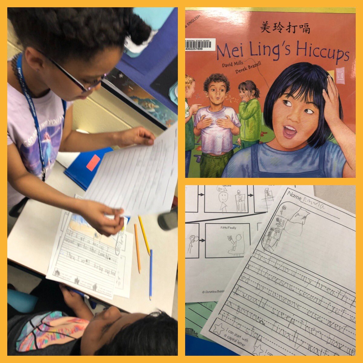 Ever have the hiccups? Well the Gr 2 Ss <a href="/blt_junior/">BLT Junior</a> have great ideas about how to get rid of them. Procedural writing with transition words happening here. Some new things I might even try! @HrceLiteracy