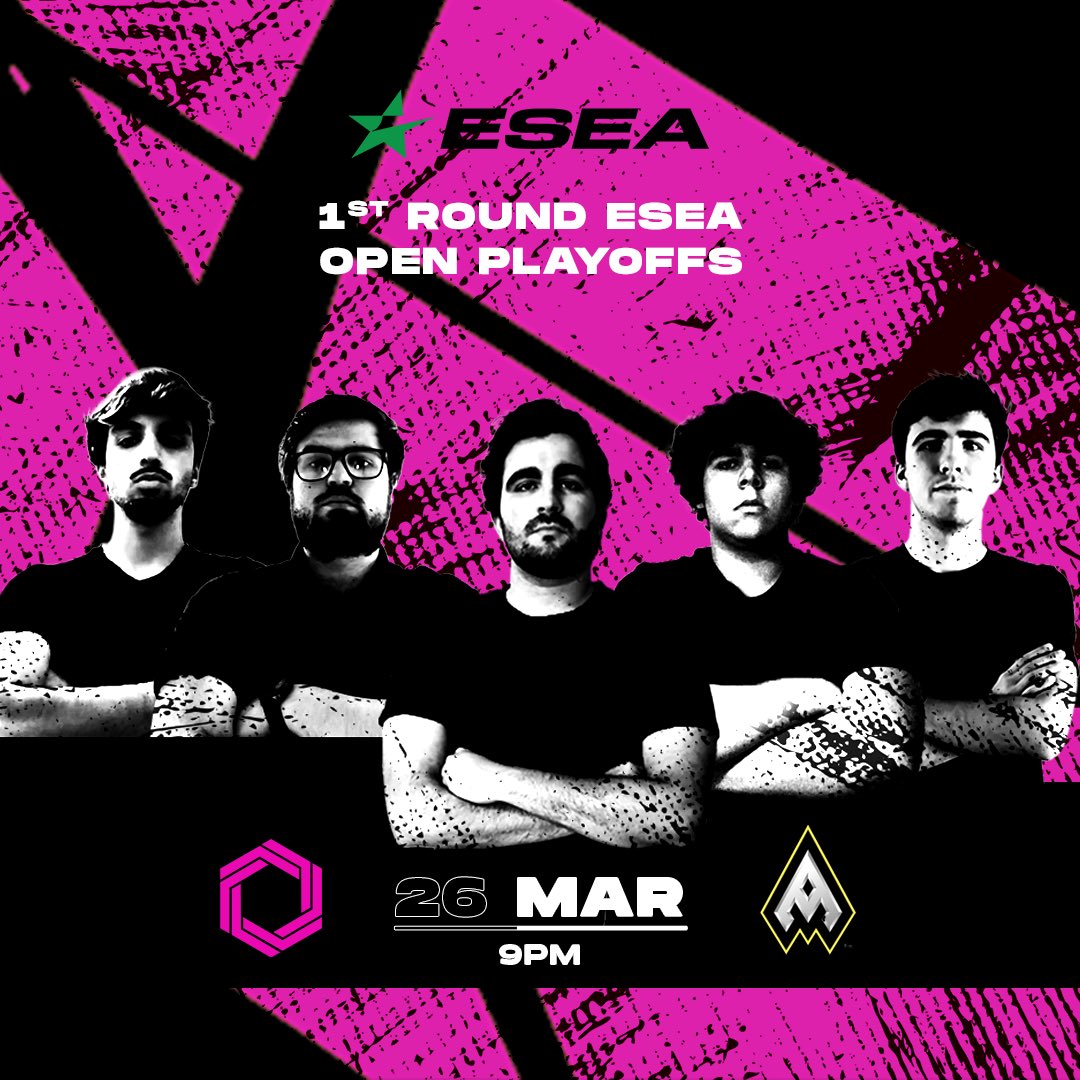 PolygonGaming_'s tweet photo. MatchDay!!!

PolygonGaming vs Arataxia 🇫🇮         
🗺 BO3

🏆 1st Round Esea Open Playoffs
🕜 9 PM
🗓 26/03 
👾 https://t.co/KthsA9Ef8q 

#comeonpolygon @ESEA https://t.co/ntc7qvsklb