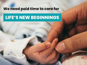zbeans's tweet photo. MNs are caring people. All of us--white, black or brown--should be able to see newborn's 1st smile, support a family member if they're sick & take time to heal. But right now only 14% of MNs have Paid Family & Medical Leave. It’s time for #mnleg to pass #PaidLeaveMN #mnvalues https://t.co/BMBm7oBFh2