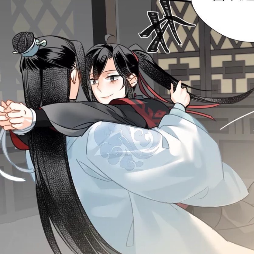yibosgay's tweet photo. wwx: *flirting* 
lwj: *flirts back*
wwx: :O https://t.co/WCMYZJdvYo