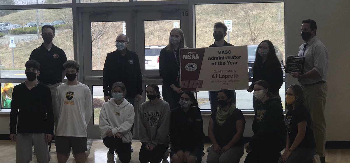 nrschools's tweet photo. So proud of NRHS Principal Loprete on being named MASC and MSAA Administrator of the Year! @northreadinghs https://t.co/hSlsaxMd6Q
