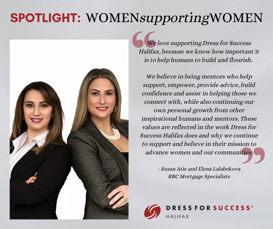 Today meet TWO wonderful supporters - <a href="/SusanAtie/">RBC Susan Atie</a> &amp; @ElenaLalabekova who are mortgage specialists with RBC. Susan has been a volunteer &amp; donor to DFSH for 11+ yrs, regularly donating luxury gift baskets ($300+ value) for our fundraising events! Thank you for #movingwomenforward