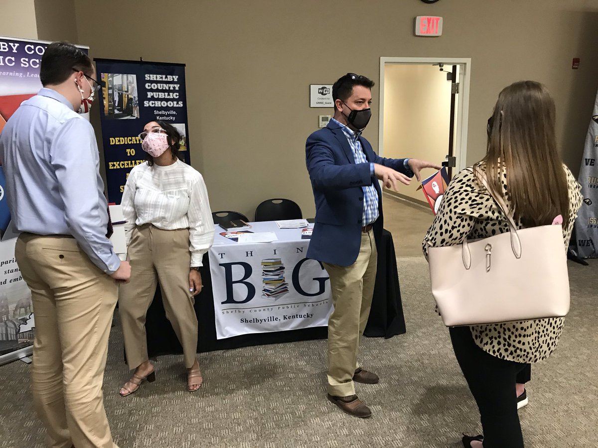 WKUmartin's tweet photo. @WKUCEBS @GRRECKY Job Fair action! @SCPSPersonnel @GravesCounty https://t.co/QlFNqOUwCC