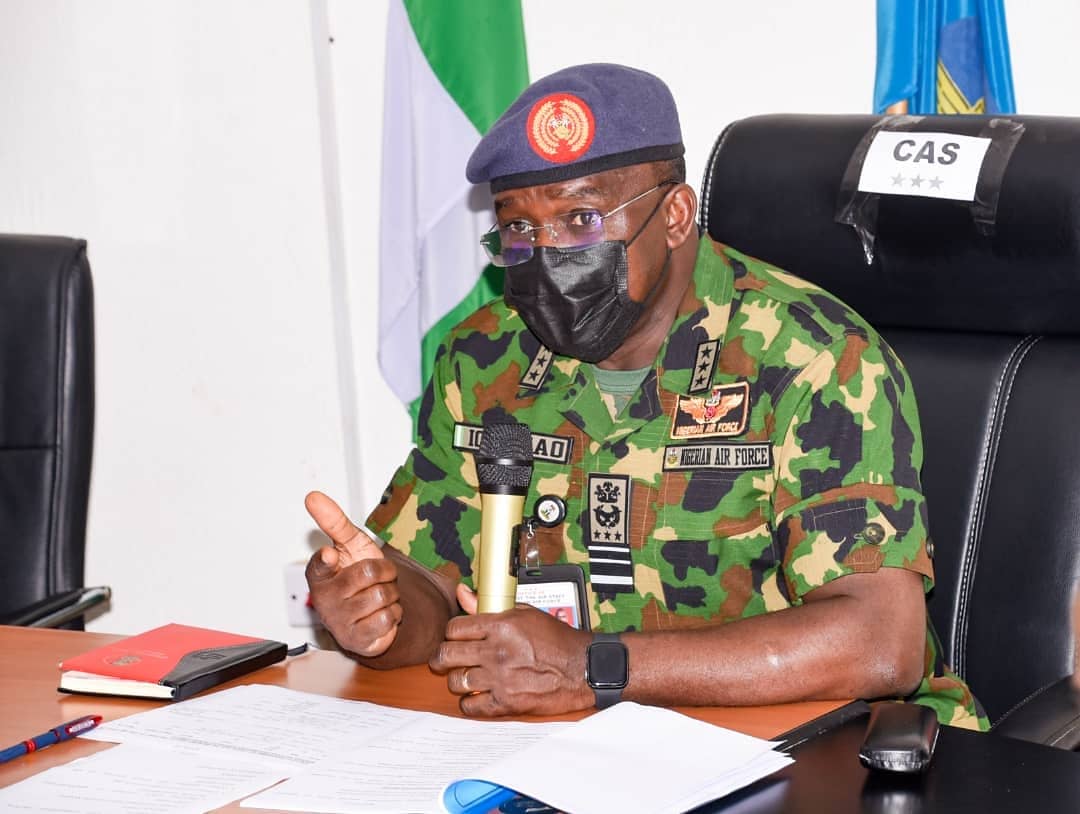 NigAirForce's tweet photo. DEFENCE HEADQUARTERS TAKES LEAD IN ALL JOINT OPERATIONS - Air Marshal Amao 
https://t.co/XCwCWD5Ohs https://t.co/IRy58s3cQi