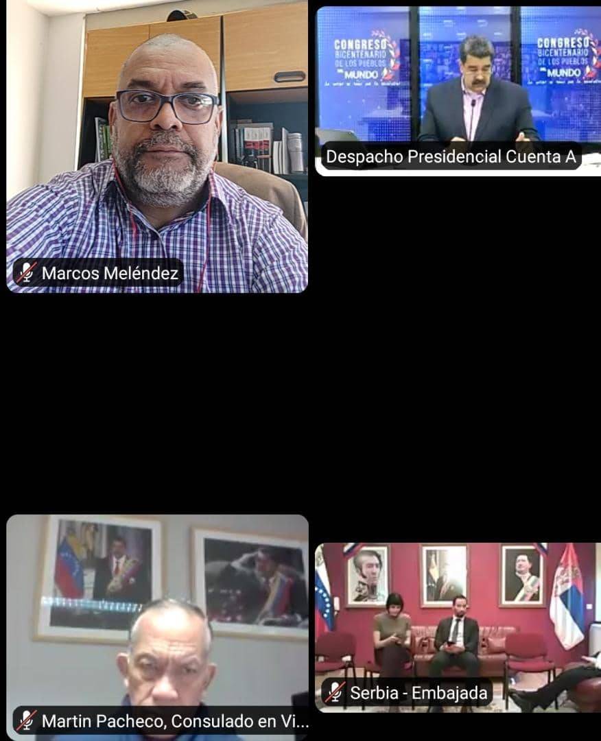congresoMisione's tweet photo. 🔴 #Noticia || 1873 líderes y lideresas de más de 160 países del mundo, participan en videoconferencia con el Presidente @NicolasMaduro para dar sus aportes al Congreso Bicentenario del los Pueblos 🌎

#26Marzo
#PueblosEnUnidad https://t.co/u2Waf2cgVq