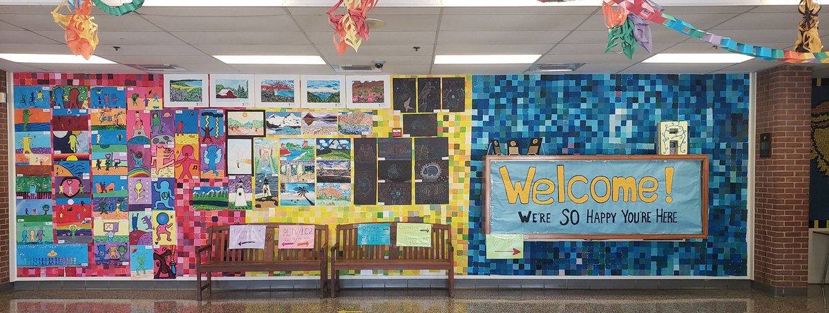 delmendorf's tweet photo. Thanks to @CMSvisualart for making our lobby so welcoming. https://t.co/leal53CC87