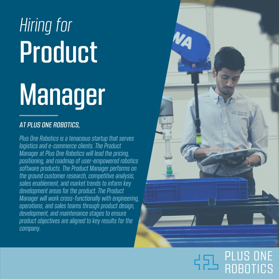 PlusOneRobotics's tweet photo. Guess what? We're Hiring! 🎉 Every #FindTalentFriday we'll let you know about 2 new open positions at Plus One Robotics 👍 Check out our career page for a full list of open positions:

https://t.co/KdGWMhZC1b

#careersearch #jobsintech #roboticsindustry #3dvision #aibusiness https://t.co/VB6b9xSUo5