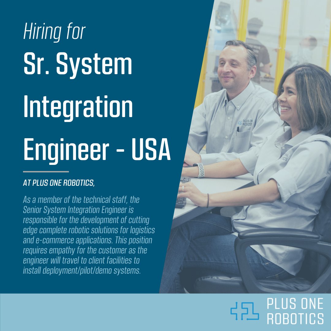 PlusOneRobotics's tweet photo. Guess what? We're Hiring! 🎉 Every #FindTalentFriday we'll let you know about 2 new open positions at Plus One Robotics 👍 Check out our career page for a full list of open positions:

https://t.co/KdGWMhZC1b

#careersearch #jobsintech #roboticsindustry #3dvision #aibusiness https://t.co/VB6b9xSUo5