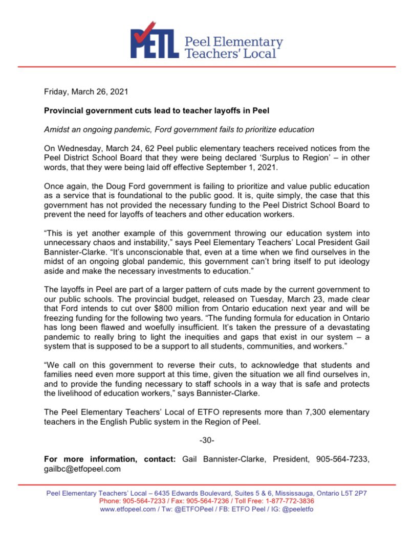ETFO Peel tweet media