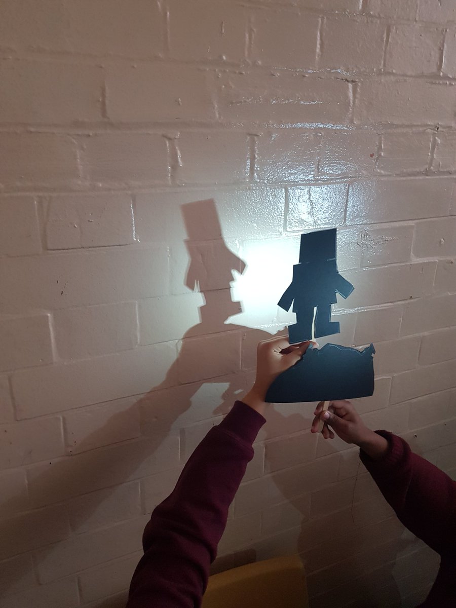 HillMeadYear3's tweet photo. Today Year 3 explored light and shadows. We made shadow puppets and found the best surfaces to perform different scenes from The Iron Man. https://t.co/2SYa7ERIpC