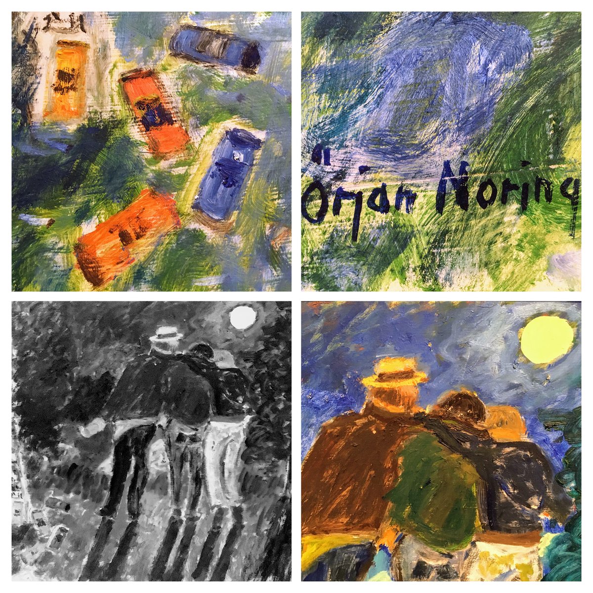 stromsjo's tweet photo. beer cans in the moonlight? Glada vänners lag ("The company of happy friends") by Örjan Noring at #Jamtli. oil on canvas from 1983. https://t.co/KiywIjEnqt