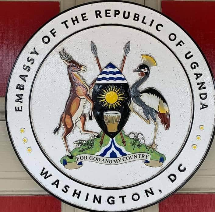 Ministry of Foreign Affairs - Uganda 🇺🇬 (@ugandamfa) on Twitter photo IN PICTURES: The Uganda Flag at half mast at the Uganda Embassy in Washington-DC, in line with H.E <a href="/KagutaMuseveni/">Yoweri K Museveni</a> directive for the 🇺🇬Flag to fly at half-mast in honour of the Late H.E. Dr. John Pombe Joseph Magufuli President of the United Republic of Tanzania. 🇺🇬🇹🇿#RIPMagufuli IN PICTURES: The Uganda Flag at half mast at the Uganda Embassy in Washington-DC, in line with H.E <a href="/KagutaMuseveni/">Yoweri K Museveni</a> directive for the 🇺🇬Flag to fly at half-mast in honour of the Late H.E. Dr. John Pombe Joseph Magufuli President of the United Republic of Tanzania. 🇺🇬🇹🇿#RIPMagufuli