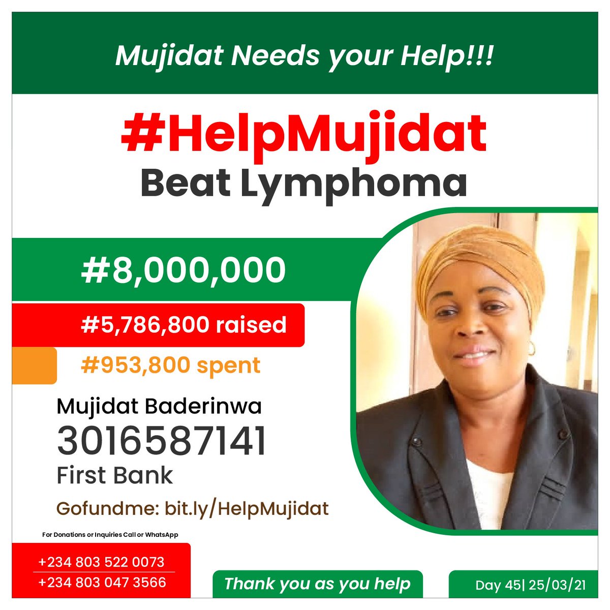 LukmanAdeoti's tweet photo. Hello @mrmacaroni

Please, I need your help and I've a message for you as regards the fundraising for my mum #HelpMujidat. Kindly follow back to drop the message.

Thanks as you help! https://t.co/1LrtnH20tD