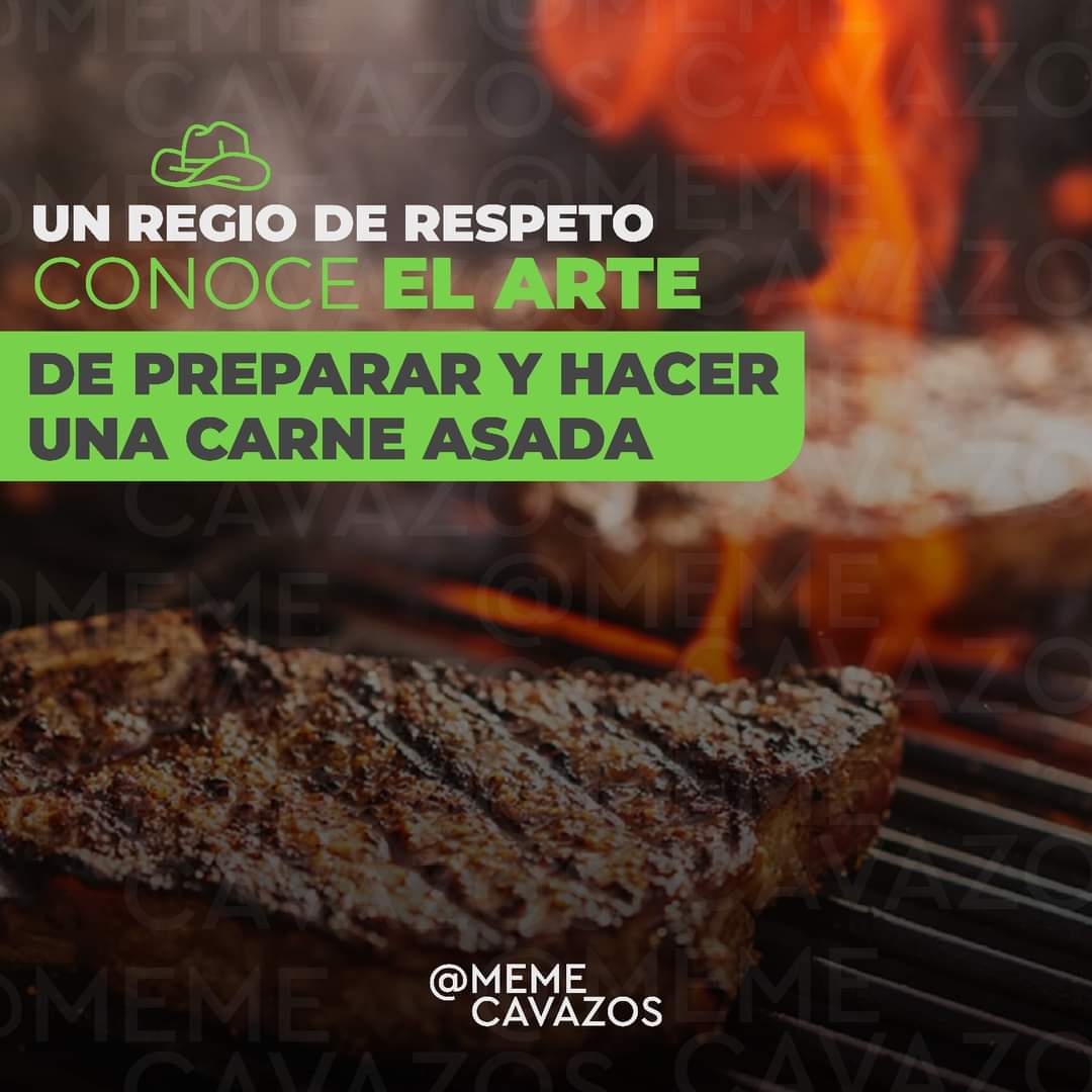 memecavazos's tweet photo. ΒΏApoco no?
Β‘Viernes de carnita asada! Aprovechen el fin de semana para pasarla en familia, pero con las medidas necesarias.QuΓ©dense en su casa y si hacen carne asada me etiquetan y me pasan recetas nuevas que pueda implementar #ChefMeme https://t.co/QWII3ThLgP