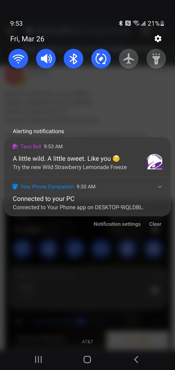 DJBailey17's tweet photo. @tacobell another "Order Update" I see. I'd like to be able to get notifications about my order without getting bombarded with advertisements from you. Fix this, or at least stop pretending we have a choice. https://t.co/AjEDVWrg2N