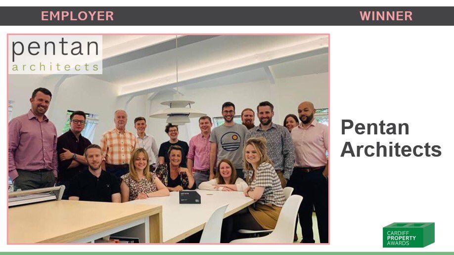 A big congratulations to <a href="/PentanArchitect/">Pentan Architects</a> who have won our Employer Award! 🏆

Great contribution to the city and its thriving workforce! #CardiffPropertyAwards