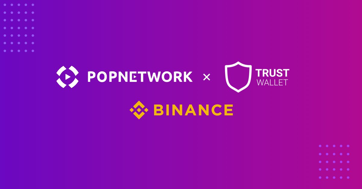 _popnetwork's tweet photo. POP Network Token is a default token on Trust Wallet, the official wallet of @Binance 🙌 Download Trust Wallet to keep your $POP #SAFU https://t.co/WhQwfG6gGk https://t.co/PwzV6x3BaT