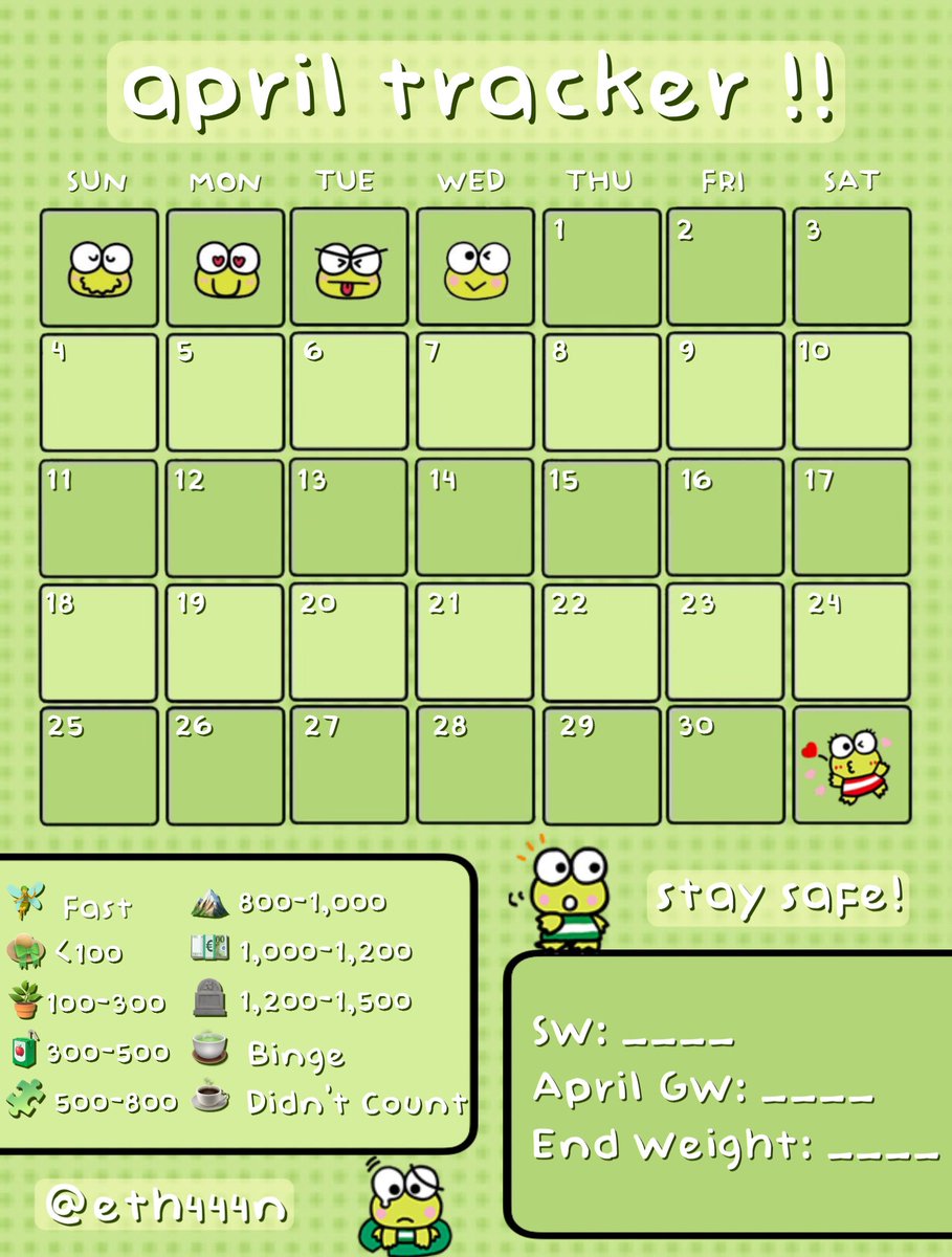 eth444n's tweet photo. ミ☆ edtwt sanrio april calorie trackers !! ++ matching weight trackers r in the replies ! :>
retweet these RN (plz.) i worked hard 🙄
{#calorietracker #weighttracker #edtwt #proana #proanatwt (not pro, just 4 reach <3) #thinspo #meanspo #sweetspo} https://t.co/ywCwAL9mHe