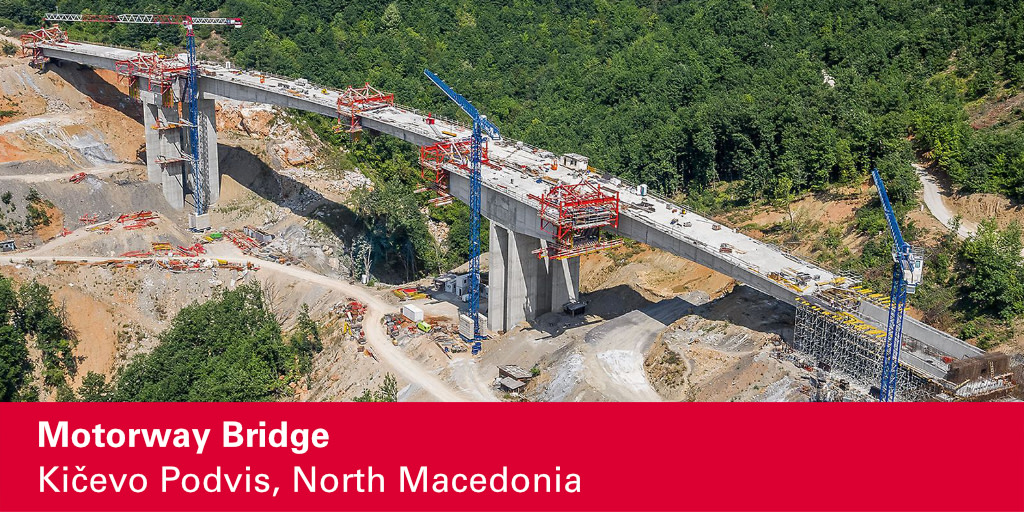PERIgroup's tweet photo. The answer to yesterday's #NameThatProject is Motorway Bridge in North Macedonia. Congratulations to those who guessed right! 🎉 We supported the project by developing a project-specific solution, which allowed to maintain the tight building schedule.👉https://t.co/wPd6tv8Wtd https://t.co/tCcP3y1nFq