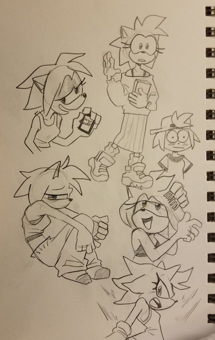 Some Amys I drew last night 