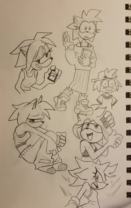 Some Amys I drew last night 
