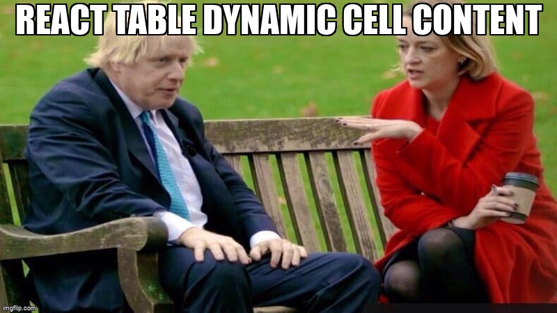 overflow_meme's tweet image. React table dynamic cell content stackoverflow.com/questions/6681… #reactjs #reacttable #jsx