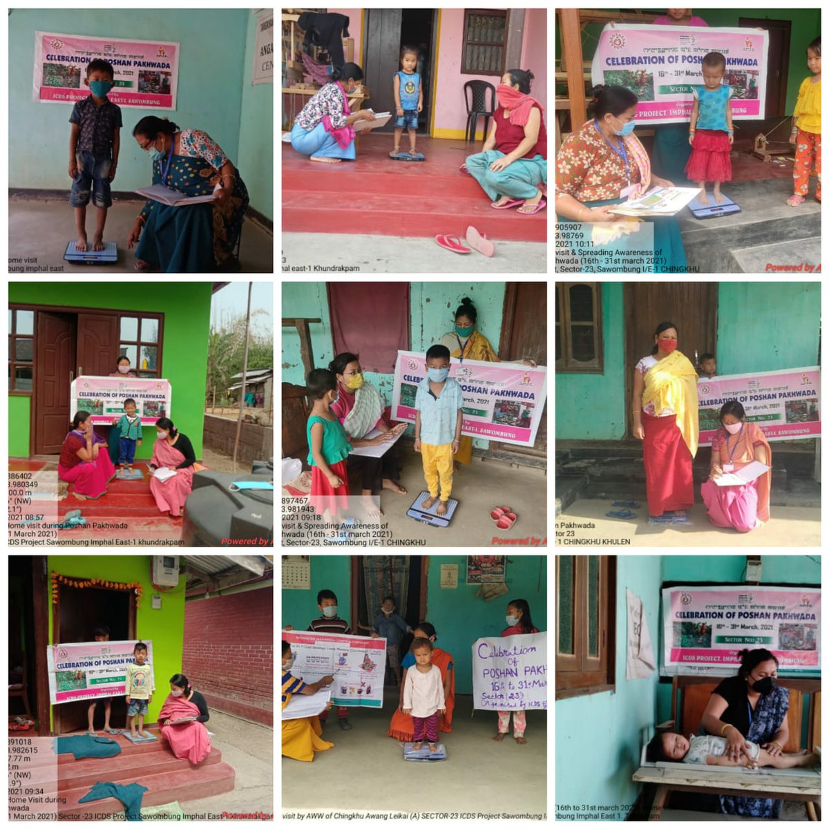 MoirangSenny's tweet photo. #AnganwadiDidis Sector23 ICDS project Imphal East-l Sawombung took #Growthmonitoring during Home visit for identification of #MAM &amp; #SAM children under #PoshanPakhwada2021 @MinistryWCD @MoHFW_INDIA @PMOIndia @POSHAN_Official @NBirenSingh @ManipurPoshan @NgangomU @BanteeKonthouj1 https://t.co/oN0uPDZL9z