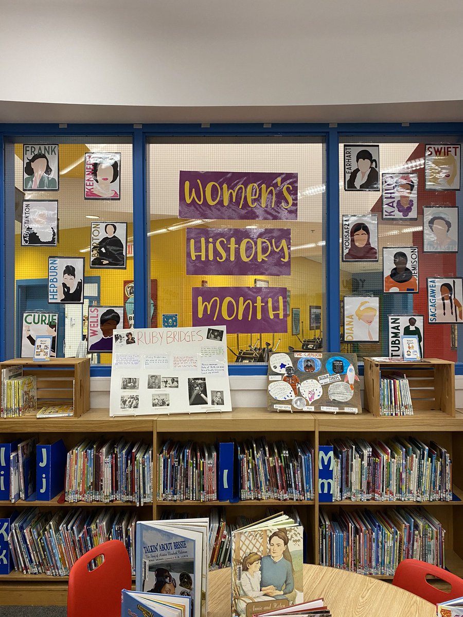 CastleHillsLib's tweet photo. Celebrating Women’s History Month!@NEISDLibrary #neisdLibs https://t.co/TAw1ldNCvB