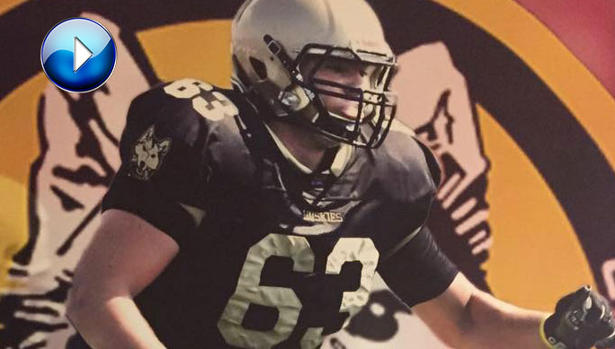 CJFLnews's tweet photo. Former @Edm_Huskies offensive lineman Theren Churchill recently signed a @CFL contract with the @TorontoArgos.  He speaks with @ryan2tswatters about the contract, the draft and the pandemic https://t.co/lnvxt2Nm2i https://t.co/0Xaye1sl1p