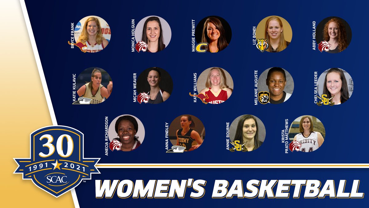 SCAC announces 30th Anniversary Women’s Basketball Team!

 📰| bit.ly/39iuBU9
#SCACPride | #SCAC30 | #SCACWBB