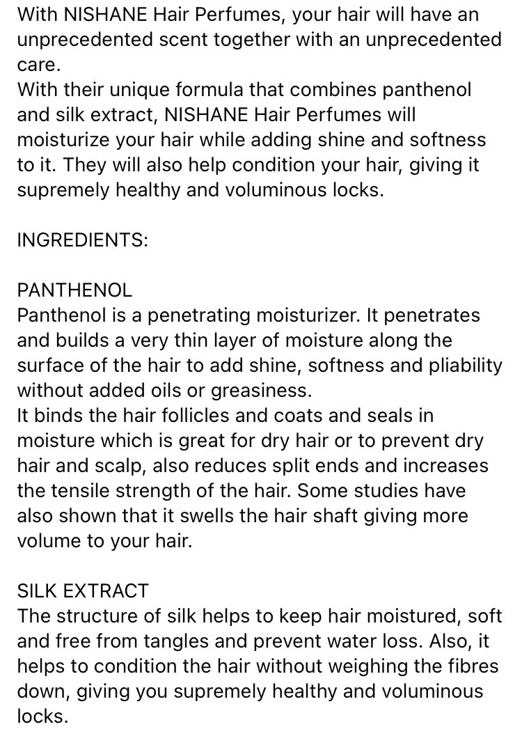 We are excited to announce that NISHANE HAIR PERFUMES are ready to be launched.

You may check out our website for the details.