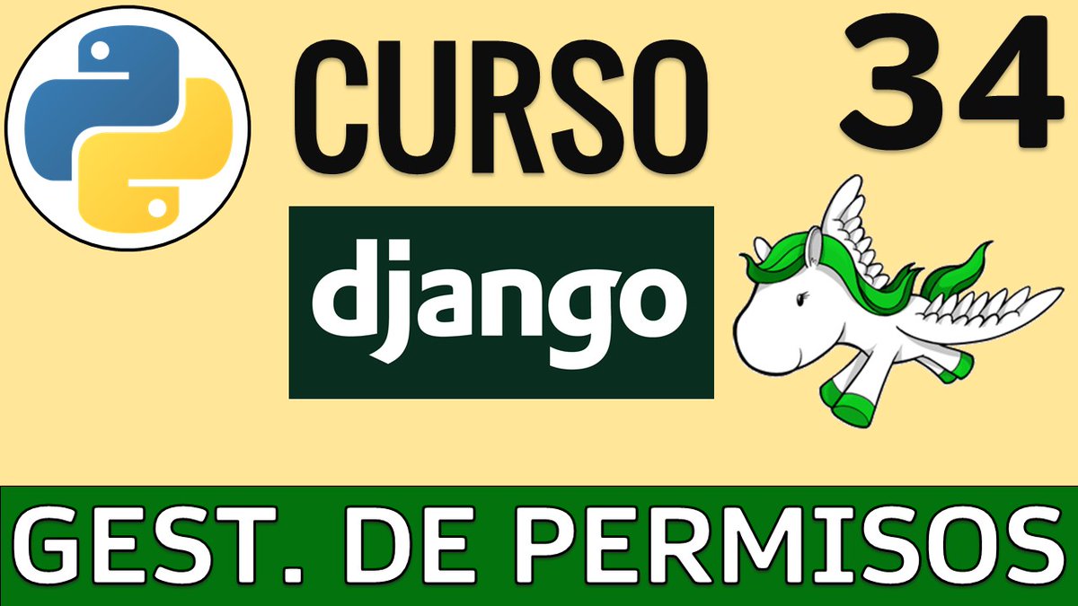 UskoKruM2010's tweet photo. Curso Django 🦄 - 34. Gestión de Permisos (auth_permission) | Autenticación y Autorización ✅ https://t.co/5fjDpBzAIB a través de @YouTube
¿Me ayudas con tu RT? 🐤 ¡Te agradezco! 😊
#python #python3 #django #cursoDjango #tutorialDjango #aprenderDjango https://t.co/peNDBO1MMj
