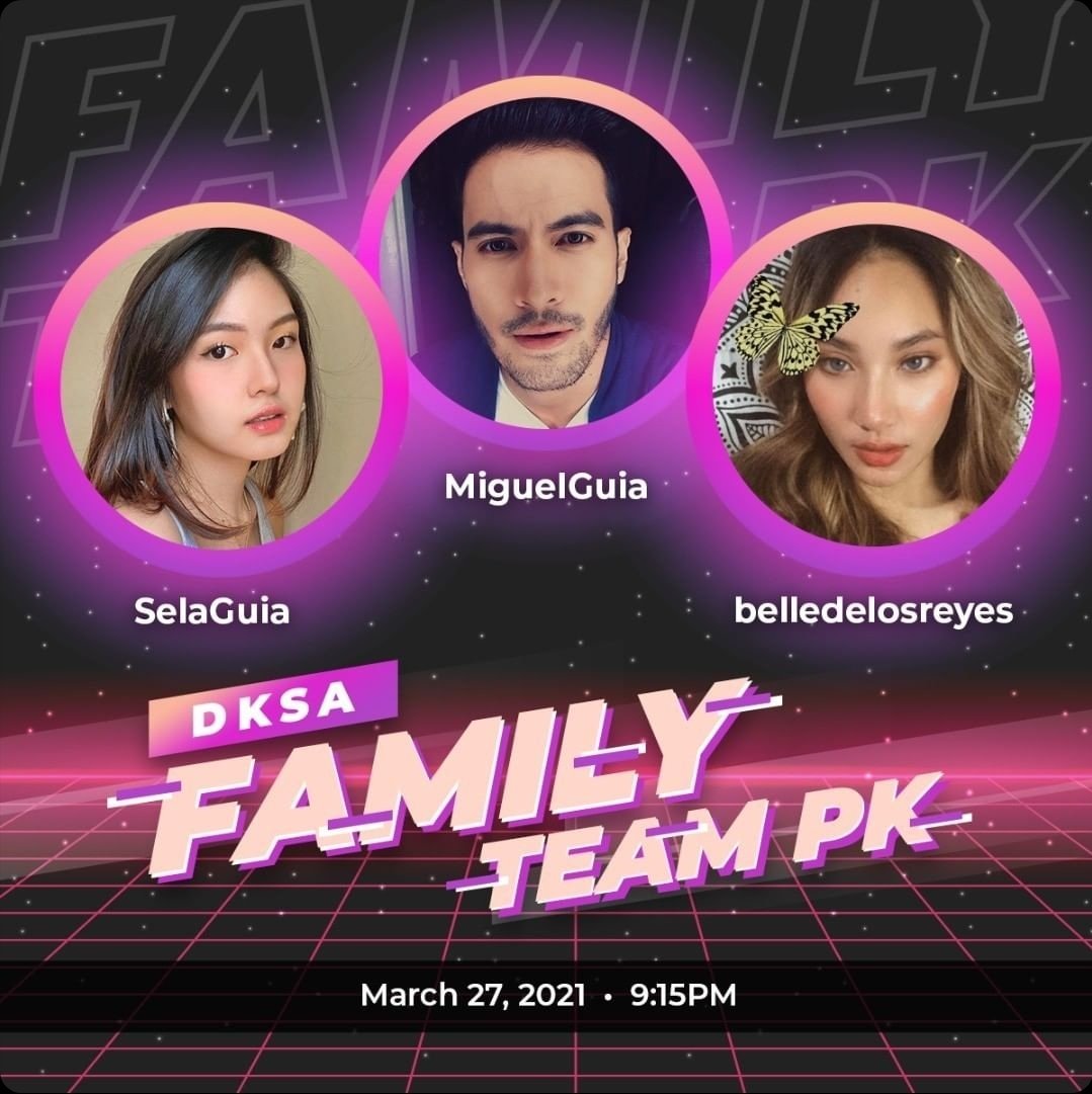 SakChae's tweet photo. Please support our dear friends #selaguia #miguelguia and #belledelosreyes on their Family TPK tomorrow at BIGO! #dksa https://t.co/P9tThsGSPd