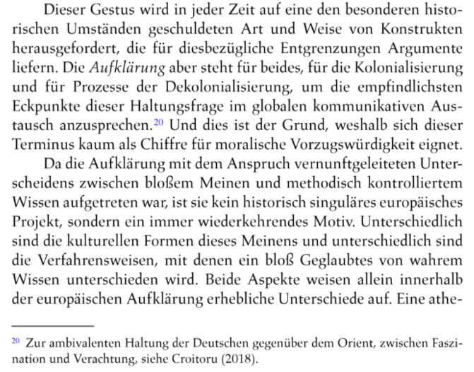 JoCroitoru's tweet photo. Schön mein "Die Deutschen und der Orient" zum #Islambild der deutschen #Aufklärung von der Philosophin Gertrud Brücher in ihrem neuen Buch zitiert zu sehen 
(Ethik im Drohnenzeitalter: Künstliche oder kulturelle Intelligenz? S. 35 https://t.co/VKfZqcON6j)

#Islam #Araber #Türken https://t.co/Cr9PHKCFWG