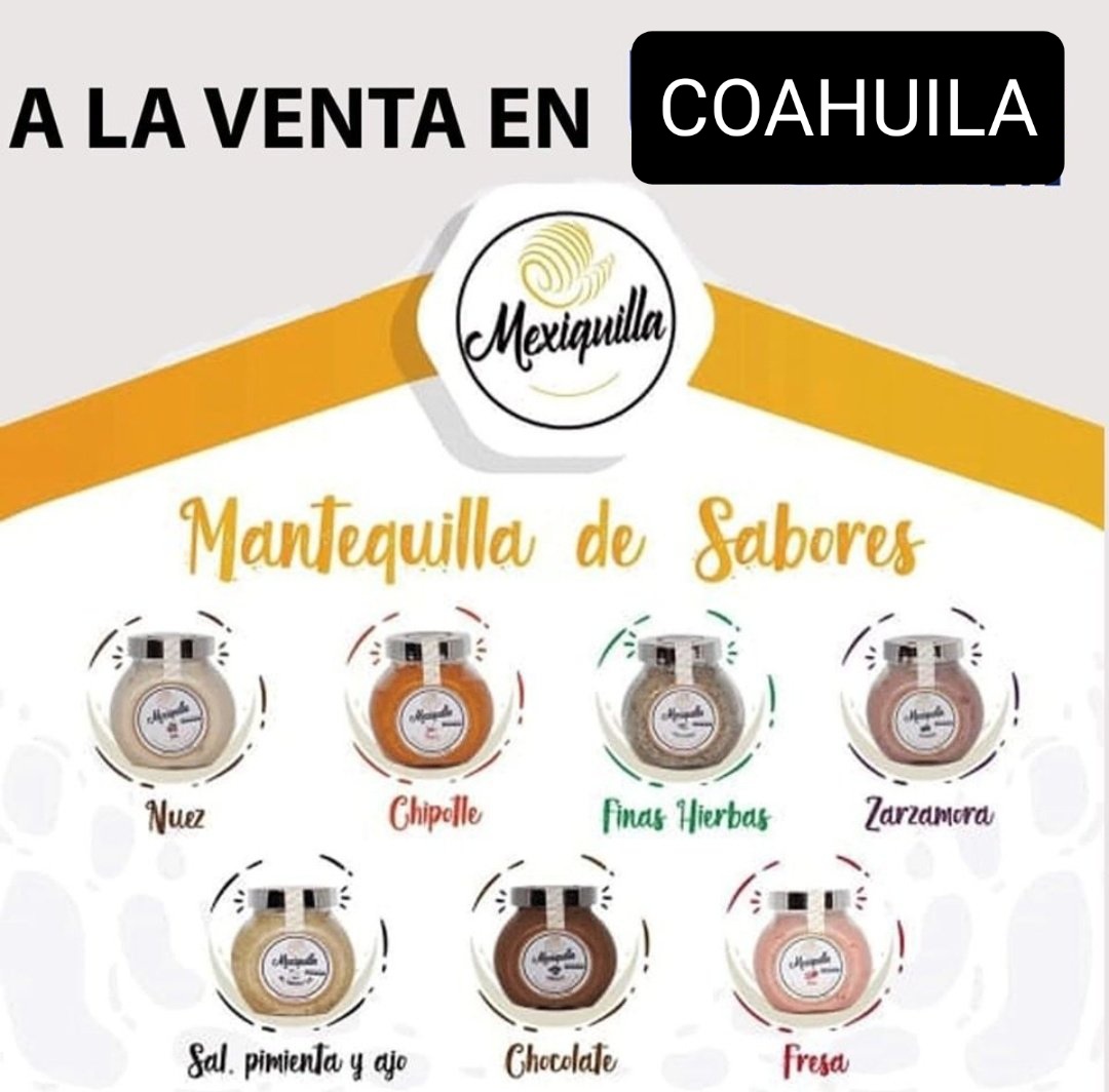 MMexiquilla73's tweet photo. Ya es #Viernes y #mexiquilla lo sabe ! Untale nuestra #mantequilla 🧈 a tus #antojos 😋 #Coahuila #Edomex #Naucalpan #PiedrasNegras #Mexico 🇲🇽 #lapízuntable ó #FRASCO ♻️ #aromas #sabores #mexicanos 👃 https://t.co/Z4QC2YQED4