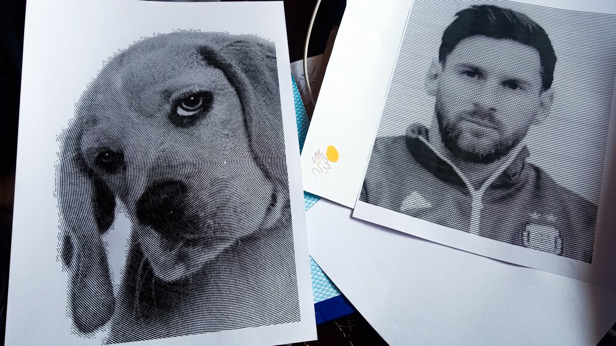 DragulaPatrik's tweet image. @bo_draw  in mood of sketching 😊
Would you like your own or beloved one&apos;s sketch as a gift? 😉

Credit to : 
@bo_draw

#iotspotlight #robotics #machinelearnig #drawing #iot #hardwaredesign #robot #penplotter #vplotter #DrawBo